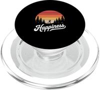 Felicità divertente che corre attraverso il tramonto retrò PopSockets PopGrip per MagSafe