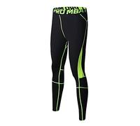 FELiCON Gym Pantaloni da Ciclismo Sportivi da Corsa da Uomo Calzamaglia a Compressione da Uomo Abbigliamento da Allenamento Asciugatura Rapida Leggings Comodi e Traspiranti Base Elite Fit -104,L