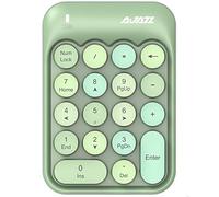 FELiCON x AJAZZ AK18 Tastierino numerico a 18 Tasti, Compatto, Portatile, Silenzioso, per Windows, iMac MacBook e Computer Portatile, Desktop PC Portatile, Tipo di immissione Dati(Verde)