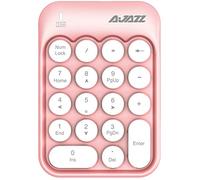 FELiCON x AJAZZ AK18 Tastierino numerico a 18 Tasti, Compatto, Portatile, Silenzioso, per Windows, iMac MacBook e Computer Portatile, Desktop PC Portatile, Tipo di immissione Dati(Bianco rosa)