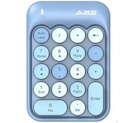 FELiCON x AJAZZ AK18 Tastierino numerico a 18 Tasti, Compatto, Portatile, Silenzioso, per Windows, iMac MacBook e Computer Portatile, Desktop PC Portatile, Tipo di immissione Dati (Blu)