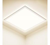 Feliigo Plafoniera LED Soffitto 24W, 4000K Ultra Sottile Lampada da Soffitto Quadrata, 2800LM Plafoniera Bagno IP44 Impermeabile Ø30CM Lampadario LED per Camera da Letto, Cucina, Soggiorno, Balcone