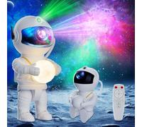 Feliigo Proiettore Stelle Soffitto, LED Astronauta Proiettore Stelle 360° Regolabile, 8 Modalità di Nebulosa & Telecomando, Luce Notturna, Lampada Proiettore Stelle Bambini Adult