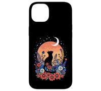 Feline Bloom Tail Moonlight Garden Kitten Paw Custodia per iPhone 14 Plus
