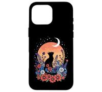 Feline Bloom Tail Moonlight Garden Kitten Paw Custodia per iPhone 16 Pro Max