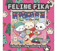 Feline Fika: Galentine's Day Coloring Book