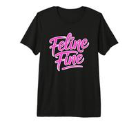 Feline Fine Maglietta Premium