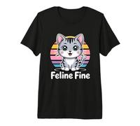 Feline Fine Maglietta Premium
