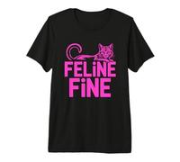 Feline Fine Maglietta Premium