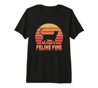 Feline Fine Maglietta Premium