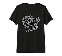 Feline Fine Maglietta Premium