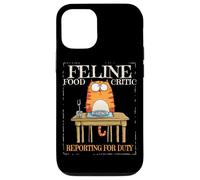 Feline Food critic reporting for duty Custodia per iPhone 12/12 Pro