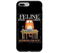 Feline Food critic reporting for duty Custodia per iPhone 7 Plus/8 Plus