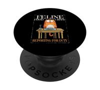 Feline Food critic reporting for duty PopSockets PopGrip Adesivo