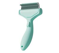 Feline Furs Comb - Curved Massage Brush, Grooming Tool Designed for Thick Long Hair Removing Tangles During Home Care Boarding Facilities Vet Visits or Transport Carriers and Daily Animal Hygiene