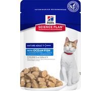 Hill's Science Plan Mature Adult 7+ Alimento per Gatti 85 gr: con Pesce Oceanico
