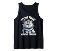 Feline Magic Always Around Cat Lover Feline Pet Miao Cats Canotta
