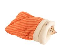 Feline Nap Sack - Plush Resting New Soft Warm, Cave Bed | Winter Comfortable Sleeping Bag for Sleeping Relaxing Curling Hiding Resting Lounging Burrowing Snuggling Napping Warming