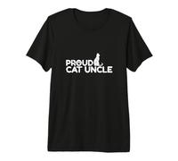Feline Paw Fun con Scritta Proud Cat Uncle Maglietta Premium