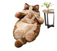 Feline Slumber Pouch - Large Thermal Domestic Sleep Sack | Washable Quilted Cat Graphic Bedding, Plush Indoor Camping Bag for Apartment, Dorm, Hotel and Housewarming