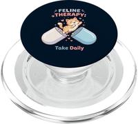 Feline Therapy Feline Take Daily Cute Humor PopSockets PopGrip per MagSafe