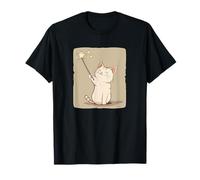 Felino con bacchetta grafica per una dichiarazione mistica Maglietta