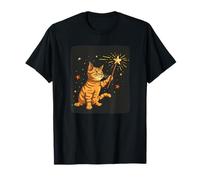 Felino con bacchetta per un'atmosfera mistica e giocosa Maglietta