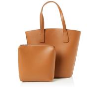 FELIPA Borsa a Secchiello Quadrato da Donna, Pochette, Marrone, Einheitsgröße