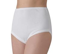 Felis Confezione da 6 Culotte Donna Classica a Vita Alta Cotone Costina con Bordo, Mutande Donna Bianche, Traspiranti e comode, Persone anziane, sgambate, Taglie Forti