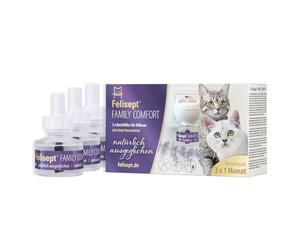 Felisept Family Comfort Ricarica 3x45 ml - Con erba gatta naturale senza feromoni gatto - Sciogliere Le Tensioni Nelle Famiglie Con Più Gatti E Ridurre In Modo Sostenibile - Tranquillanti gatto
