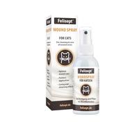 Felisept Spray per ferite per gatti 75ml - Spray per ferite per gatti per pulire ferite, pelle e mucose - Cura delle ferite per gatti - Facile da usare e indolore per i gatti