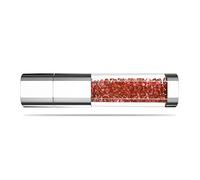 FeliSun Crystal Jewelry Chiavetta USB 3.0 Pendrive USB Stick Flash Drive Impermeabile trasparente Memory Stick Pen Drive-Fino a 80M / s (64GB, Rosso)