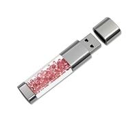 FeliSun Crystal Jewelry Chiavetta USB 3.0 Pendrive USB Stick Flash Drive Impermeabile trasparente Memory Stick Pen Drive-Fino a 80M / s (16GB, Rosa)