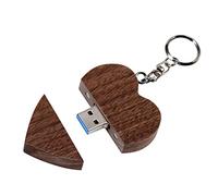 FeliSun Cuore in legno personalizzato USB3.0 Flash Drive Pendrive ad alta velocità U Disk Memory Stick Storage esterno Fotografia Regali di nozze