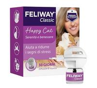Feliway Classic Diffusore di Feromoni Calmanti per Gatti, Starter Kit | Risolve lo stress nei gatti e gattini. Raccomandato dai veterinari, clinicamente testato. Diffusore e ricarica 30 giorni