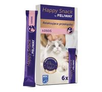Happy Snack by FELIWAY - snack cremosa al salmone per gatti 6 x 15 g