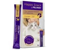 Happy Snack by FELIWAY - pollo, snack cremosoper gatti 6 pz (90g) Scadenza: 31/08/2026