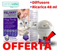 FELIWAY Optimum → Diffusore + Ricarica 48 ml - Diminuisce lo stress dei GATTI