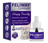 Feliway Optimum Ricarica di Feromoni Calmanti per Gatti, 1 x 48ml | Aiuta a risolvere i segni comuni di stress nei gatti e gattini. Raccomandato dai veterinari. Ricarica da 30 giorni