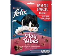 Felix Cat Playtubes Snack con Tacchino e Prosciutto 180G