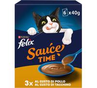 Felix Cat Souce Time Busta Multipack Pollo e Tacchino 6x40G POLLO E TACCHINO