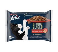 FELIX Deliciously Sliced Sapori di Campagna Cibo umido per gatti 4x80g