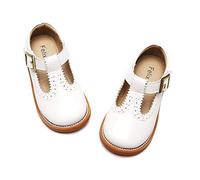 Felix & Flora Scarpe da bambina Mary Jane per bambine, ballerine per festa e scuola con fiori pasquali., B348-bianco, 5 Toddler