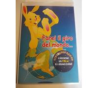 FELIX IL CONIGLIETTO GIRAMONDO IL FILM DVD E BIGLIETTO D'AUGURI VIDEOAUGURANDO