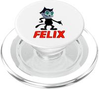 Felix il gatto incandescente neon - Retro anni '20 Cyber estetica PopSockets PopGrip per MagSafe