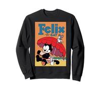 Felix Il Gatto Surf Vibes - Classico Cartone Animato malizioso Felpa