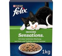 FELIX Inhome Sensations - Cibo secco per gatti domestici, con pollo e verdure, confezione da 1 (1 x 1 kg)