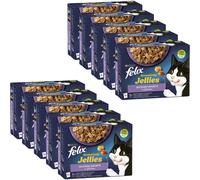 FELIX Kit Risparmio 120x85G Cat Sensation MIX CARNE E PESCE