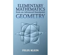 Felix Klein Elementary Mathmatics from an Advan (Tascabile)