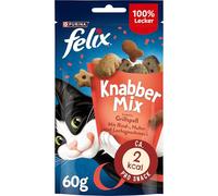 Felix KnabberMix Croccantini per gatto, confezione da 8 (8 x sacchetti da 60 g)